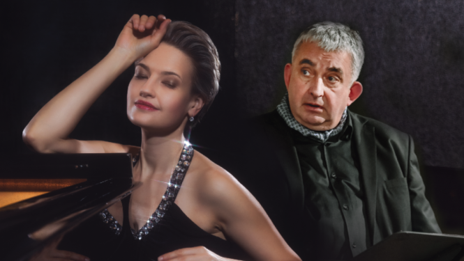 Pianiste Arta Arnicāne un aktieris Gundars Āboliņš