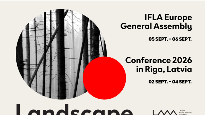 dekoratīvs attēls ar uzrakstu: Landscape in Transition