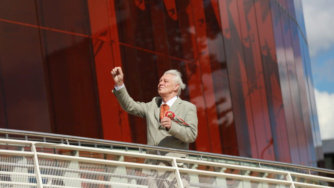 Diriģents, mūzikas pedagogs un aranžētājs Jēkabs Ozoliņš, foto: Jānis Vecbrālis