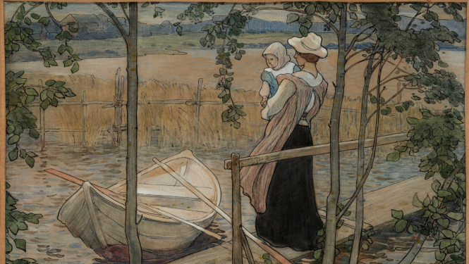 Glezna “Uz laipas”. 1905, Janis Rozentāls