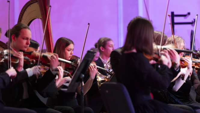 JVLMA simfoniskais orķestris, foto: Jānis Porietis