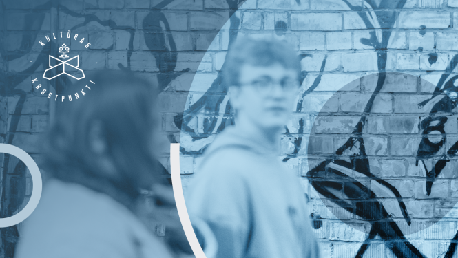 Konferences publicitātes attēls - cilvēki kustībā