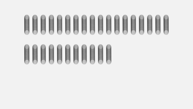 Latvijas Dizaina gada balvas vizuālā identitāte - kompozīcijas ar tumši pelēcīgām svītriņām uz balta fona