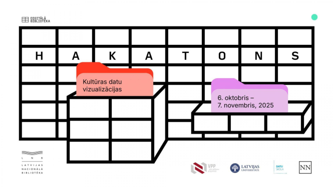 Latvijas Nacionālās bibliotēkas datu vizualizācijas mācību un hakatona vizuālis