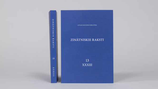 LNB Zinātnisko rakstu 13. sējums, foto: Kristians Luhaers