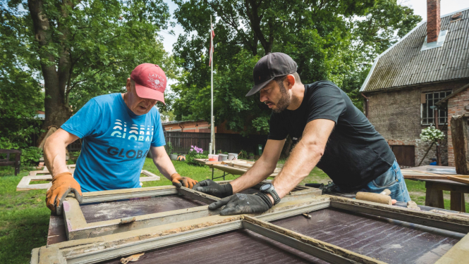 Koka logu restaurācijas meistarklase