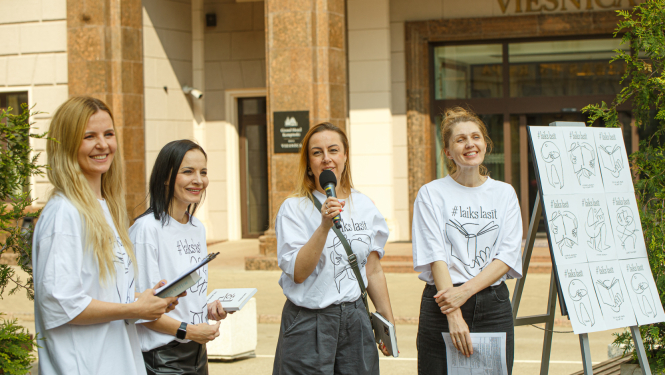 Četras rakstnieces uzstājas akcijas atklāšanas pasākumā