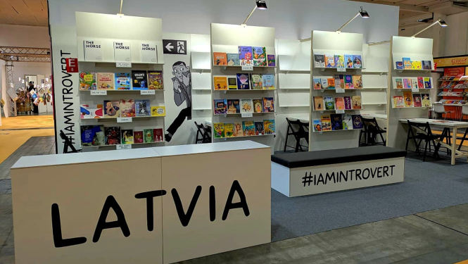 Latvijas nacionālais stends Boloņas grāmatu tirgū