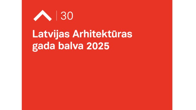 Latvijas Arhitektūras gada balvas 2025 vizuālā identitāte. Autors: “Associates, Partners et Sons”
