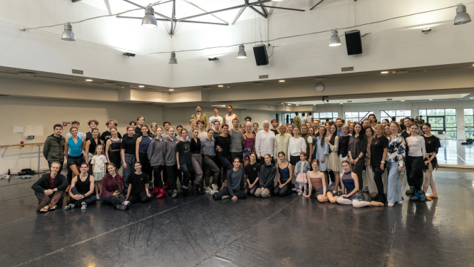 Latvijas Nacionālā baleta kolektīva foto 2025./2026. gada sezonu iesākot, foto: Jānis Ķeris