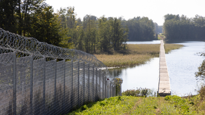 Latvijas robežas zona, foto: Gatis Dieziņš / Aizsardzības ministrija