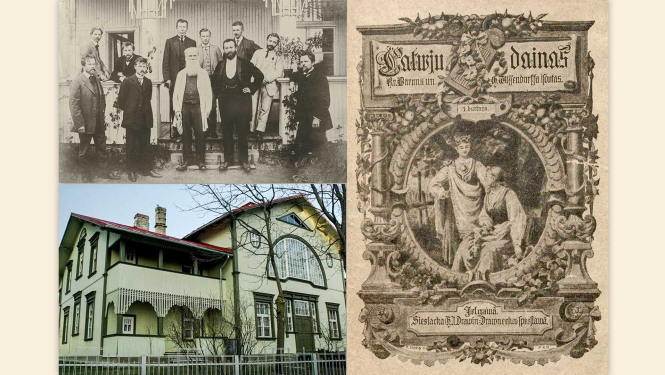 Kolāža no dāžādām vēsturiskām fotogrāfijām