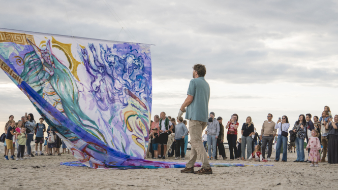 Pasākums Liepājas pludmalē