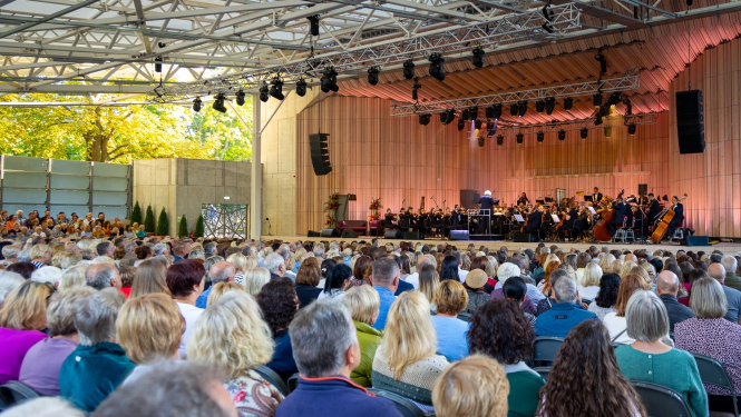Liepājas simfoniskais orķestris koncertdārzā “Pūt, vējiņi!”, foto: Jānis Vecbrālis