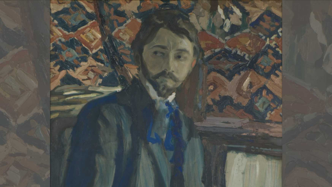 Attēlā: Voldemārs Zeltiņš. Pāvila Gruznas portrets. 1909.