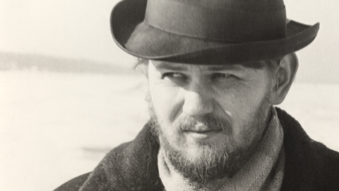 Dzejnieks Māris Melgalvs, melnbalts fotoportrets