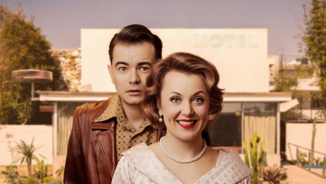 Attēls ar vīrieti un sievieti Amerikas Kalifornijas vidē, foto: Džeina Saulīte