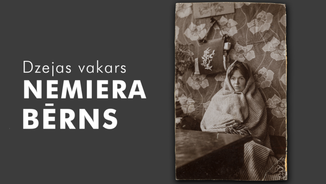 Dzejas vakara “Nemiera bērns” afiša