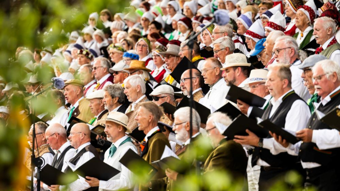 Koncerta “No Gaiziņa Latviju redzot” publicitātes foto.