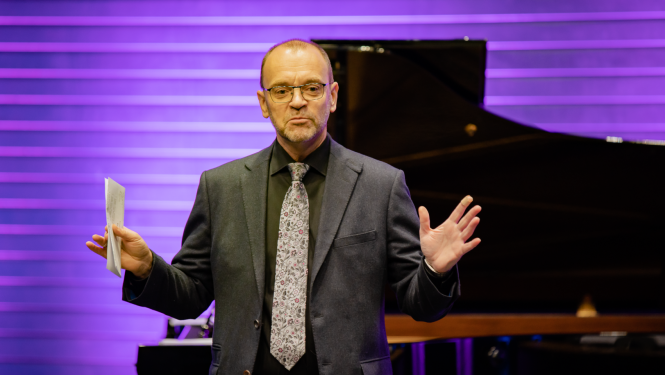 Komponists un pedagogs Rihards Dubra, foto: Gatis Ošenieks