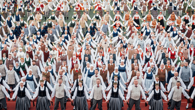 IX Vidējās paaudzes dejotāju svētki Salaspilī, foto: Jānis Romanovskis