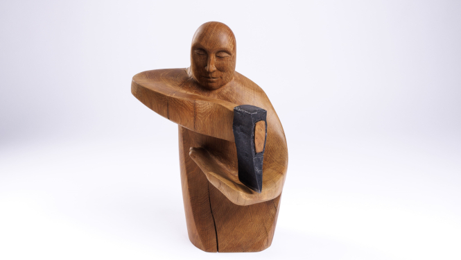 Koktēlnieka Jāņa Žīmanta darbs no izstādes, foto: Gatis Dieziņš