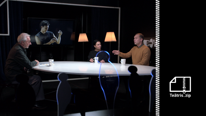 LTV1 cikla “Teātris.zip” ietvaros Ojārs Rubenis studijā sarunājas ar dažādiem aktieriem
