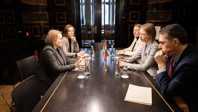 Kultūras ministre Agnese Lāce tiekas ar Lietuvas Republikas vēstnieci Audroni Markevičieni