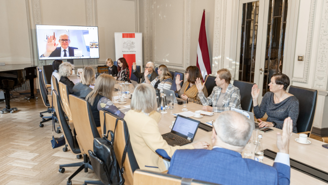 UNESCO Latvijas Nacionālās komisijas (LNK) Asamblejas sēdes norise KM Lielajā zālē