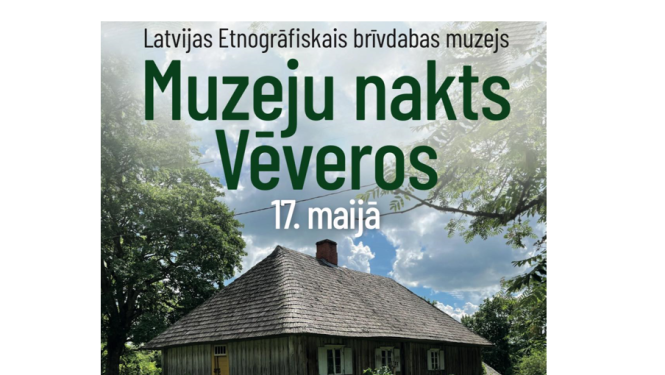 Attēls ar tekstu: Muzeju nakts Vēveros