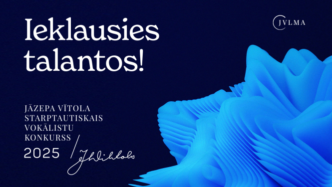 Jāzepa Vītola 5. starptautiskais vokālistu konkurss - afiša