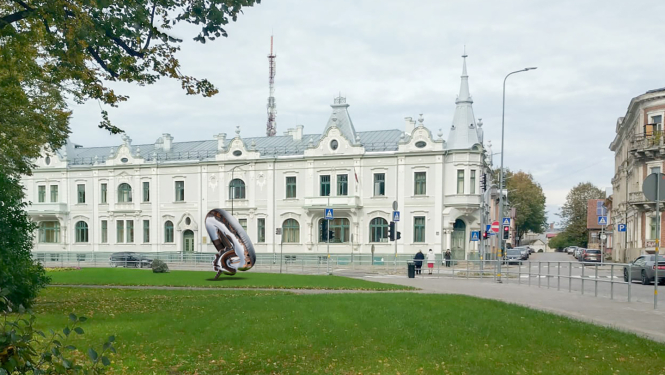 Vides objekta “Pūtiens” makets-vizualizācija Liepājas pilsētvidē