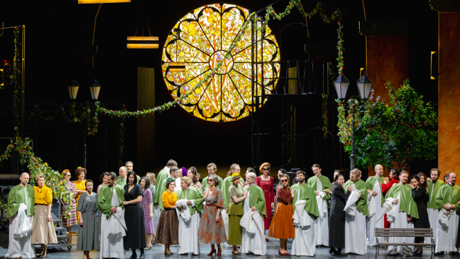 Skats no operas Zemnieka gods Latvijas Nacionālajā operā