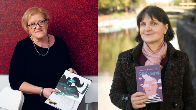 Dzejniece Inese Zandere un ilustratore Gundega Muzikante