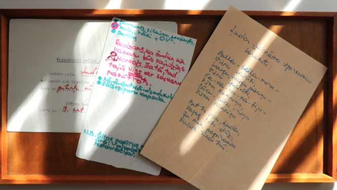 Ojāra Vācieša un Ludmilas Azarovas dzīvokļa virtuves vēsturiskās ekspozīcijas fragments