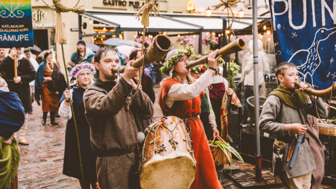 Festivāla "Baltica" dalībnieku gājiens, foto: Oskars Artūrs Upenieks / LNKC