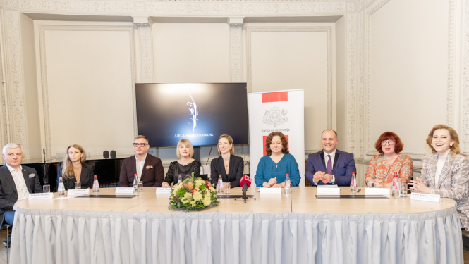 Lielās mūzikas balvas žūrija Kultūras ministrijas sanāksmju zālē