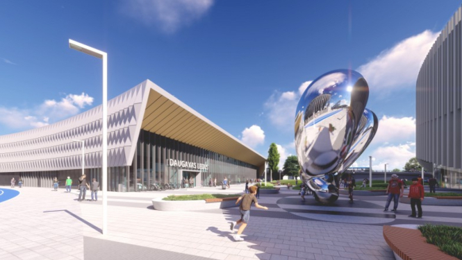 Daugavas ledus halles vizualizācija