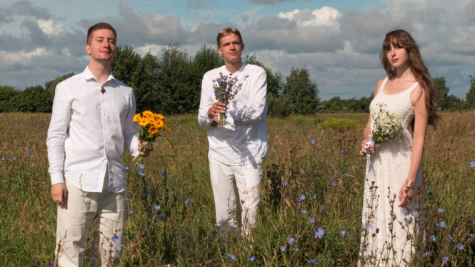 Jaunie mūziķi Daniils Kuzmins, Estere Katrīna Pogiņa un Daniils Mickevičs