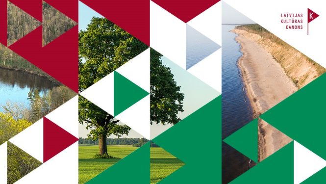 Latvijas Kultūras kanona vizuālais materiāls.