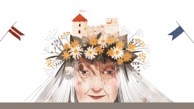 Zīmēts sievietes portrets