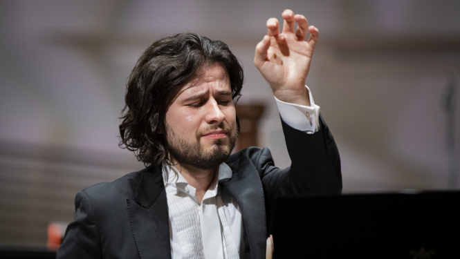 Pianists Andrejs Osokins, foto: Jānis Vecbrālis