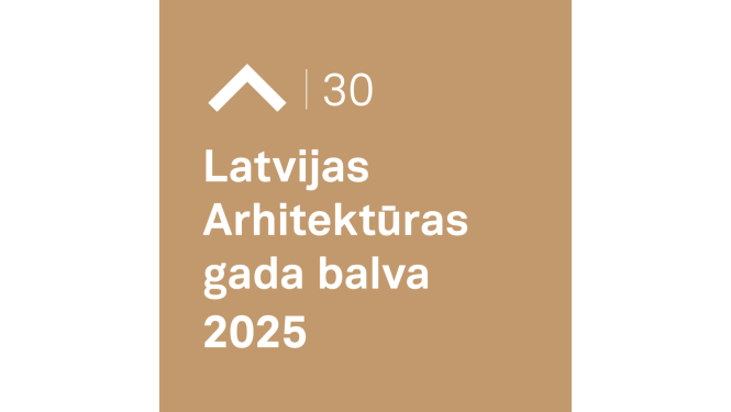 . Latvijas Arhitektūras gada balvas 2025 vizuālā identitāte. Autors: “Associates, Partners et Sons”