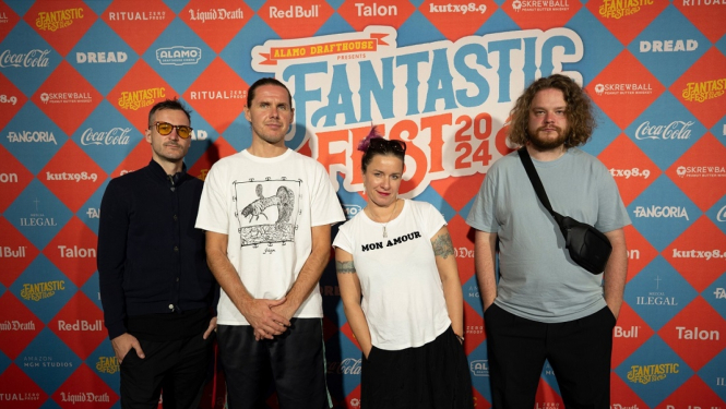 Komponists Toms Auniņš, režisors Mārcis Lācis, producente Dace Siatkovska un producents Matīss Kaža