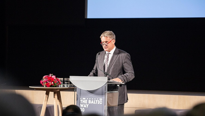Kultūras ministra Naura Puntuļa uzruna konferencē „Baltijas ceļš. Turpinājums” 2019.gada 22. augustā LNB
