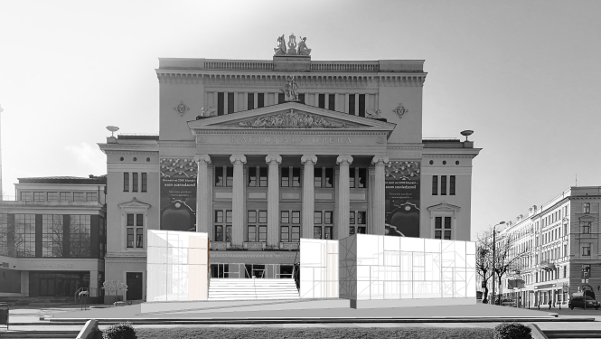 Vides objekta “Baltais laukums” vizualizācija