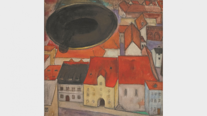 Birutas Baumanes gleznas fragments.