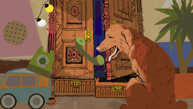 Animācijas īsfilmu cikla "Brīnumskapis" vizuālais materiāls.