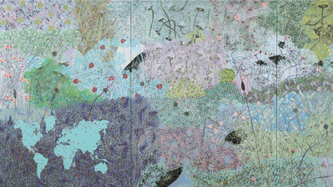 Izstādes darba fragments