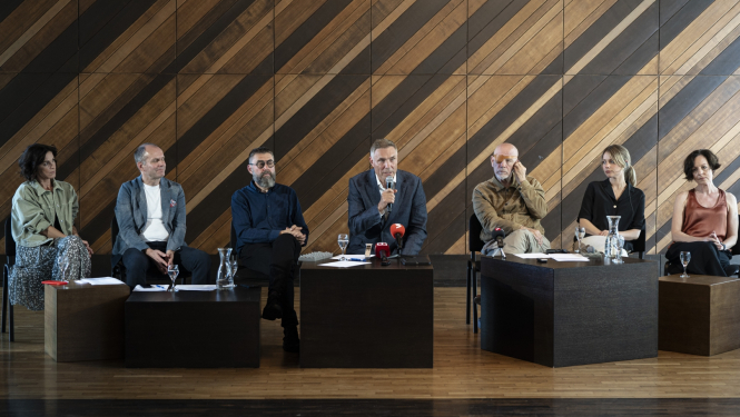 Dailes teātra preses konference, foto: Marko Rass